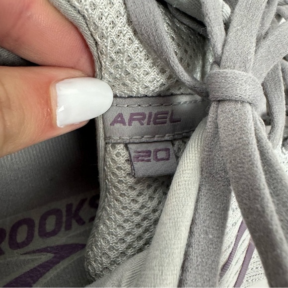 Brooks grey gray purple Ariel 20 running shoes athletic - Picture 5 of 8